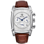 Benyar 5113 – Montre Homme Rectangulaire Chronographe Cuir