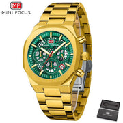 MINI FOCUS - MF0411 - Quartz - Bracelet en Acier Inoxidable - Résistante à l'eau