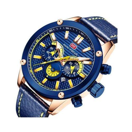 MINI FOCUS - MF0288 - Quartz - Bracelet en 100% Cuir - Résistante à l'eau