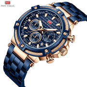 MINI FOCUS - MF0470 - Quartz - Bracelet en Acier inoxidable - Résistante à l'eau