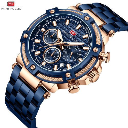 MINI FOCUS - MF0470 - Quartz - Bracelet en Acier inoxidable - Résistante à l'eau