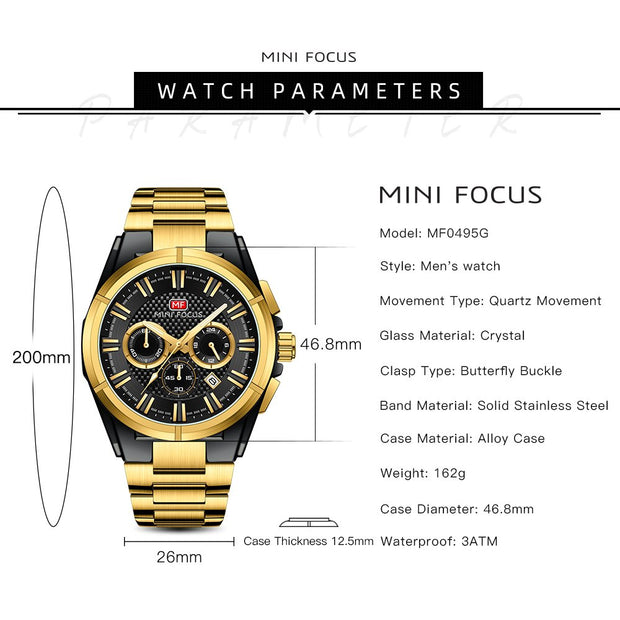 MINI FOCUS - MF 0495 - Quartz - Bracelet en silicone résistant  - Résistante à l'eau