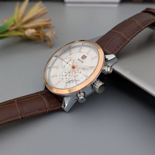 Montre BENYAR 5104 STP Homme – Chronographe Sport & Élégance