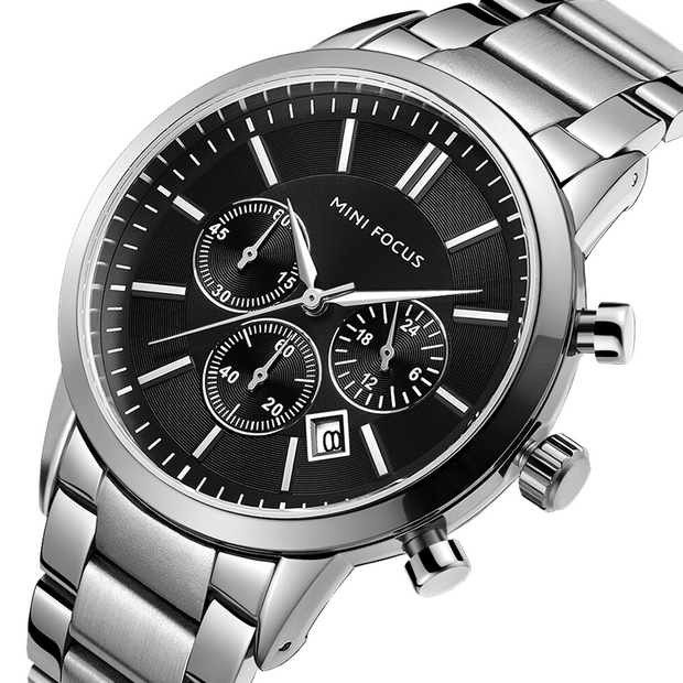 MINI FOCUS - MF0188 - Quartz - Bracelet en Acier Inoxidable - Résistante à l'eau