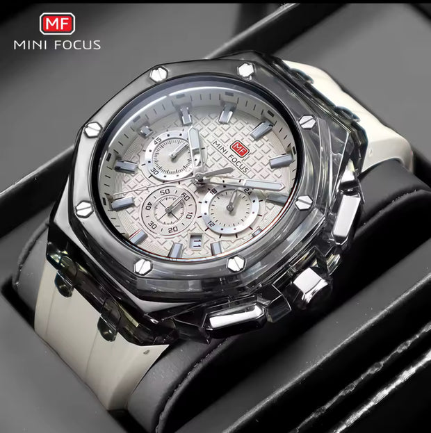 MINI FOCUS - MF0616 - Quartz - Bracelet en Silicone - Résistante à l'eau