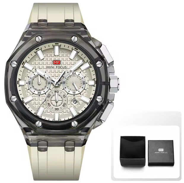 MINI FOCUS - MF0616 - Quartz - Bracelet en Silicone - Résistante à l'eau