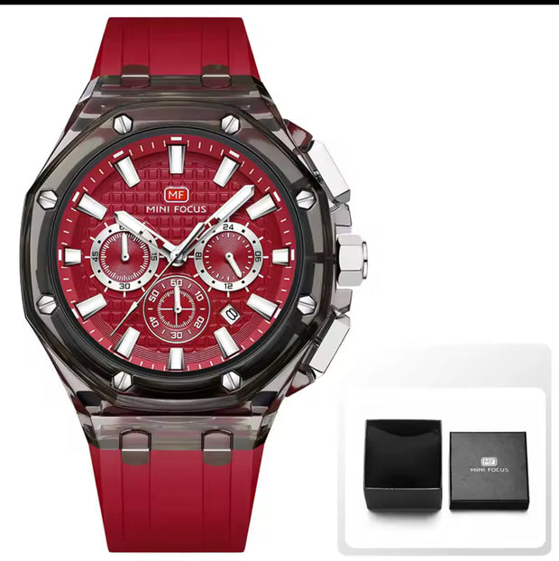 MINI FOCUS - MF0616 - Quartz - Bracelet en Silicone - Résistante à l'eau