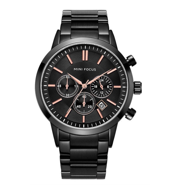 MINI FOCUS - MF0188 - Quartz - Bracelet en Acier Inoxidable - Résistante à l'eau