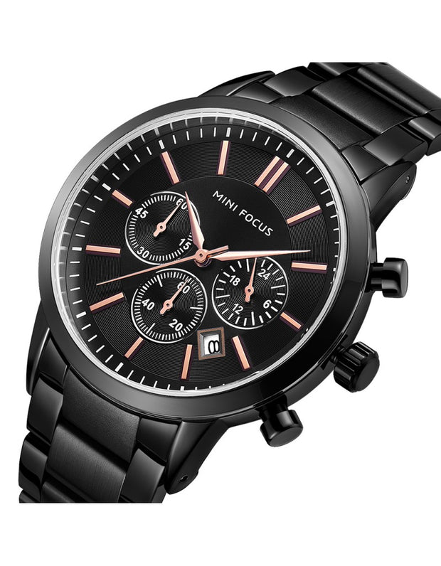 MINI FOCUS - MF0188 - Quartz - Bracelet en Acier Inoxidable - Résistante à l'eau