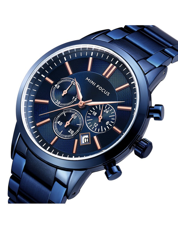 MINI FOCUS - MF0188 - Quartz - Bracelet en Acier Inoxidable - Résistante à l'eau