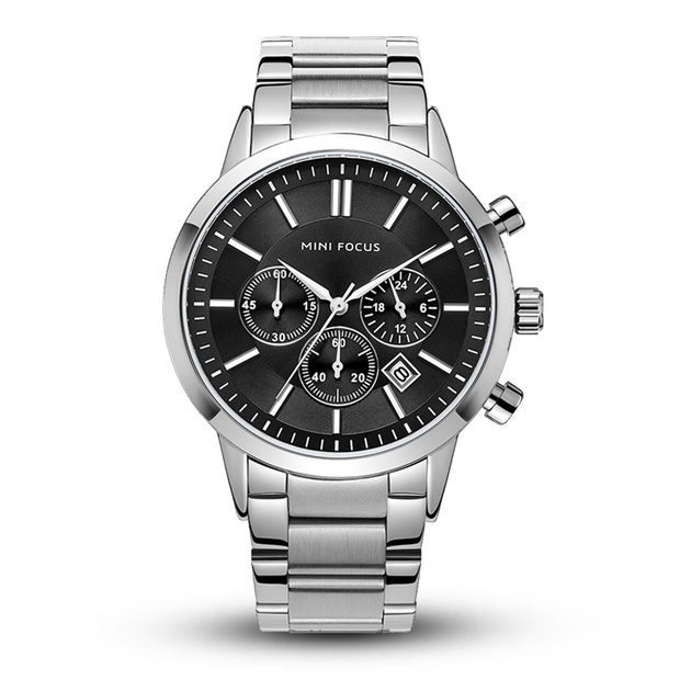 MINI FOCUS - MF0188 - Quartz - Bracelet en Acier Inoxidable - Résistante à l'eau