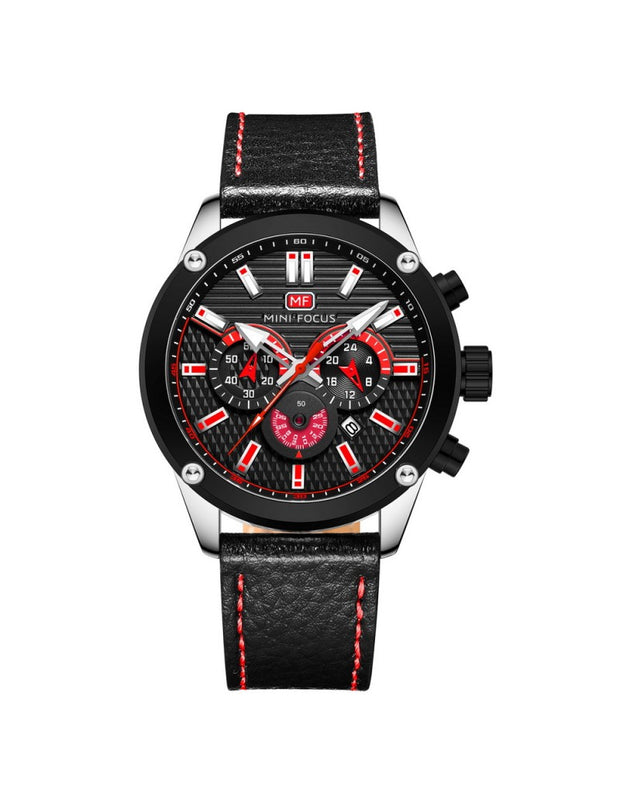 MINI FOCUS - MF0288 - Quartz - Bracelet en 100% Cuir - Résistante à l'eau