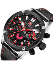 MINI FOCUS - MF0288 - Quartz - Bracelet en 100% Cuir - Résistante à l'eau