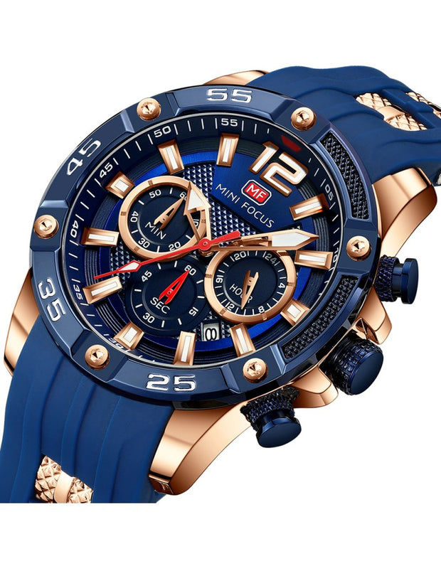 MINI FOCUS - MF0349 - Quartz - Bracelet en Silicone - Résistante à l'eau