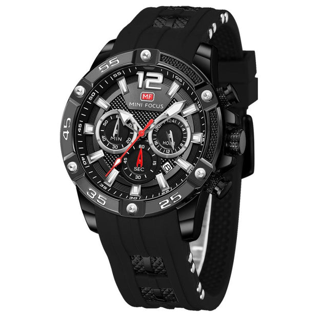 MINI FOCUS - MF0349 - Quartz - Bracelet en Silicone - Résistante à l'eau