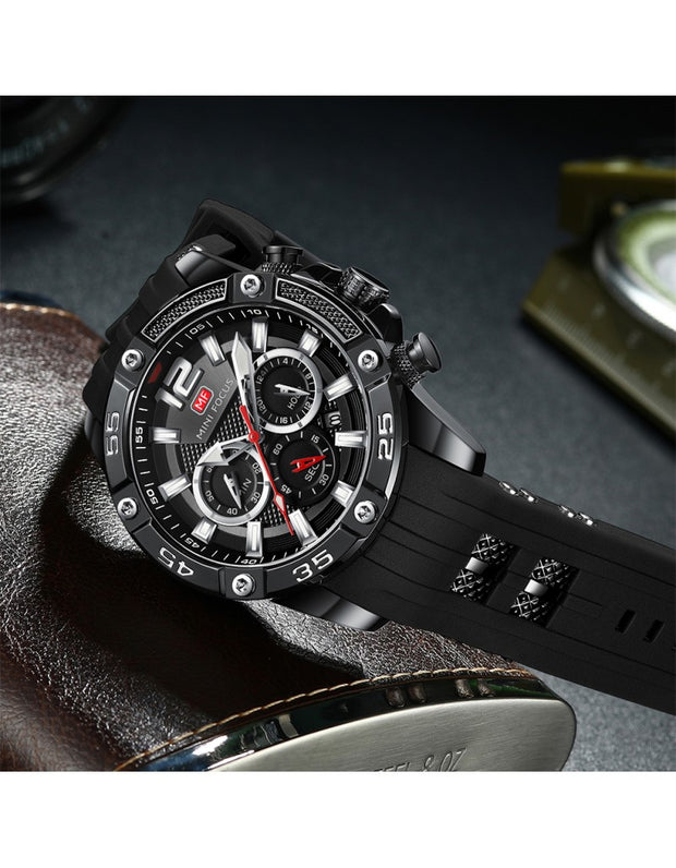 MINI FOCUS - MF0349 - Quartz - Bracelet en Silicone - Résistante à l'eau