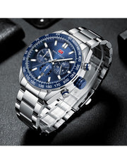 MINI FOCUS - MF0403 - Quartz - Bracelet en Acier Inoxidable - Résistante à l'eau