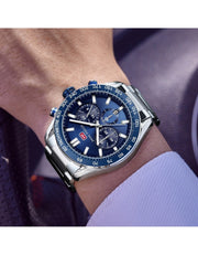 MINI FOCUS - MF0403 - Quartz - Bracelet en Acier Inoxidable - Résistante à l'eau