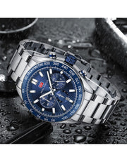 MINI FOCUS - MF0403 - Quartz - Bracelet en Acier Inoxidable - Résistante à l'eau