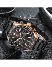 MINI FOCUS - MF0403 - Quartz - Bracelet en Acier Inoxidable - Résistante à l'eau