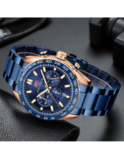 MINI FOCUS - MF0403 - Quartz - Bracelet en Acier Inoxidable - Résistante à l'eau