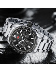 MINI FOCUS - MF0403 - Quartz - Bracelet en Acier Inoxidable - Résistante à l'eau