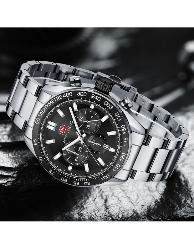 MINI FOCUS - MF0403 - Quartz - Bracelet en Acier Inoxidable - Résistante à l'eau