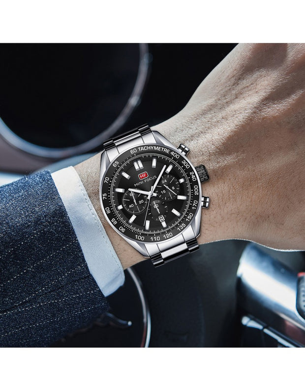 MINI FOCUS - MF0403 - Quartz - Bracelet en Acier Inoxidable - Résistante à l'eau