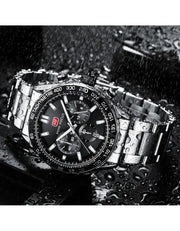 MINI FOCUS - MF0403 - Quartz - Bracelet en Acier Inoxidable - Résistante à l'eau