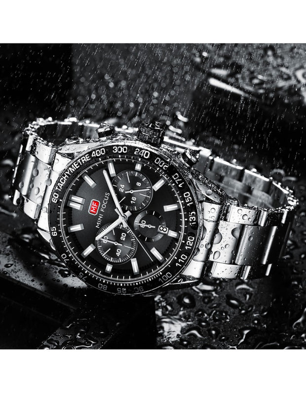 MINI FOCUS - MF0403 - Quartz - Bracelet en Acier Inoxidable - Résistante à l'eau