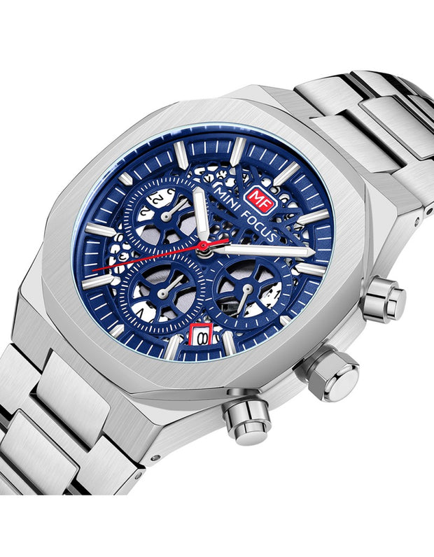 MINI FOCUS - MF0411 - Quartz - Bracelet en Acier Inoxidable - Résistante à l'eau