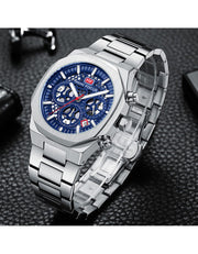 MINI FOCUS - MF0411 - Quartz - Bracelet en Acier Inoxidable - Résistante à l'eau