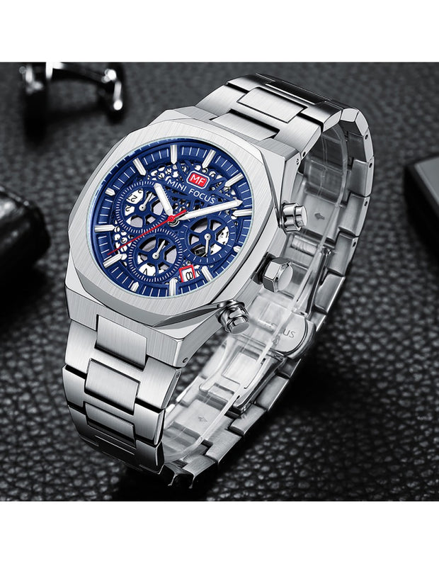 MINI FOCUS - MF0411 - Quartz - Bracelet en Acier Inoxidable - Résistante à l'eau