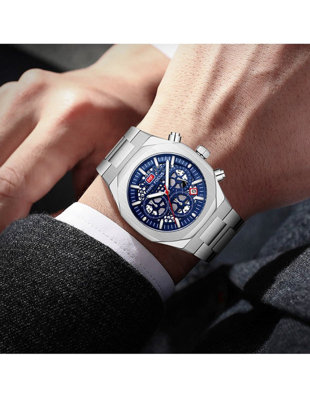 MINI FOCUS - MF0411 - Quartz - Bracelet en Acier Inoxidable - Résistante à l'eau