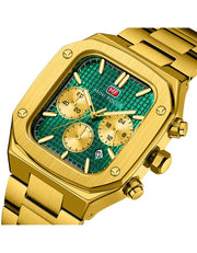 MINI FOCUS - MF0414 - Quartz -  Acier Chronographe  - Résistante à l'eau