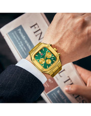 MINI FOCUS - MF0414 - Quartz -  Acier Chronographe  - Résistante à l'eau