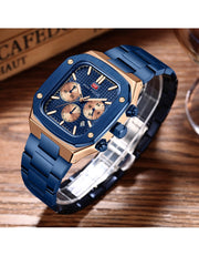 MINI FOCUS - MF0414 - Quartz -  Acier Chronographe  - Résistante à l'eau