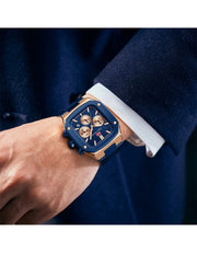 MINI FOCUS - MF0414 - Quartz -  Acier Chronographe  - Résistante à l'eau