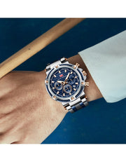 MINI FOCUS - MF0470 - Quartz - Bracelet en Acier inoxidable - Résistante à l'eau