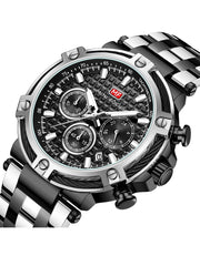 MINI FOCUS - MF0470 - Quartz - Bracelet en Acier inoxidable - Résistante à l'eau