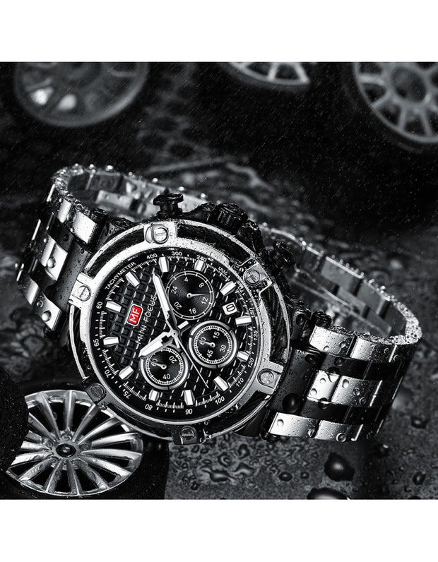 MINI FOCUS - MF0470 - Quartz - Bracelet en Acier inoxidable - Résistante à l'eau