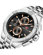 MINI FOCUS - MF0471 - Quartz - Bracelet en Acier inoxidable - Résistante à l'eau