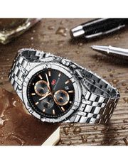 MINI FOCUS - MF0471 - Quartz - Bracelet en Acier inoxidable - Résistante à l'eau