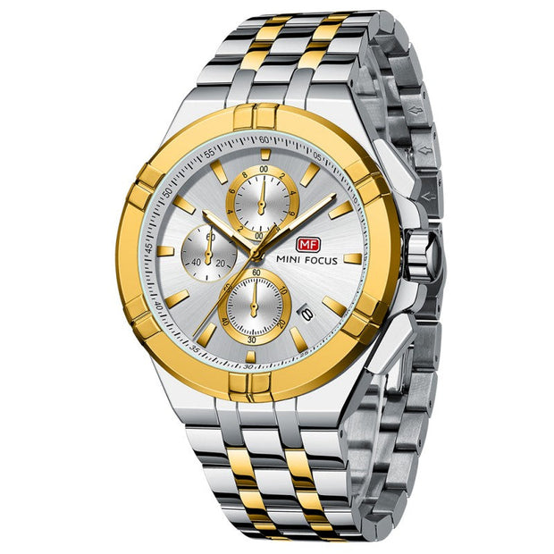 MINI FOCUS - MF0471 - Quartz - Bracelet en Acier inoxidable - Résistante à l'eau