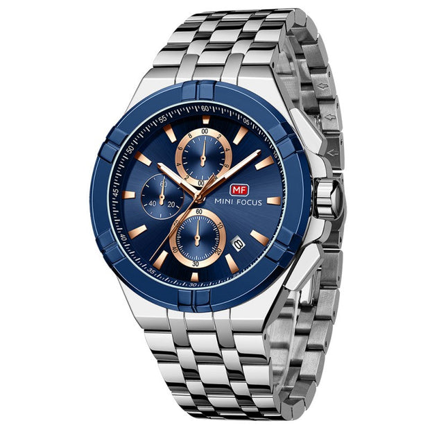 MINI FOCUS - MF0471 - Quartz - Bracelet en Acier inoxidable - Résistante à l'eau