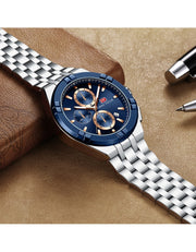 MINI FOCUS - MF0471 - Quartz - Bracelet en Acier inoxidable - Résistante à l'eau