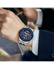 MINI FOCUS - MF0471 - Quartz - Bracelet en Acier inoxidable - Résistante à l'eau