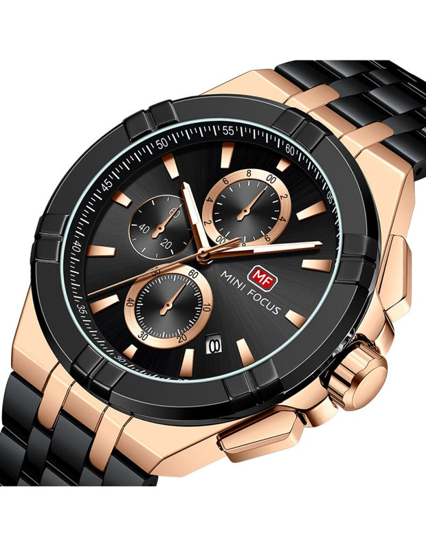 MINI FOCUS - MF0471 - Quartz - Bracelet en Acier inoxidable - Résistante à l'eau