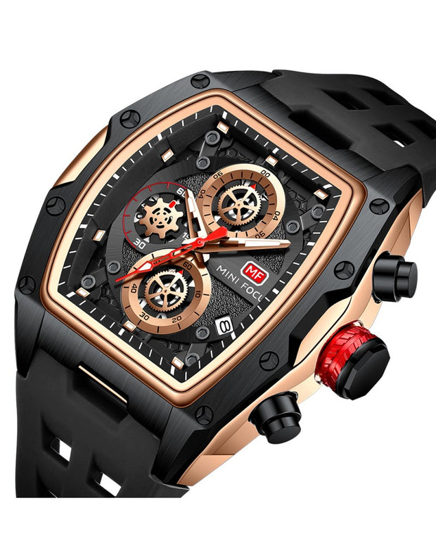 MINI FOCUS - MF0473 - Quartz - Bracelet en Silicone - Résistante à l'eau