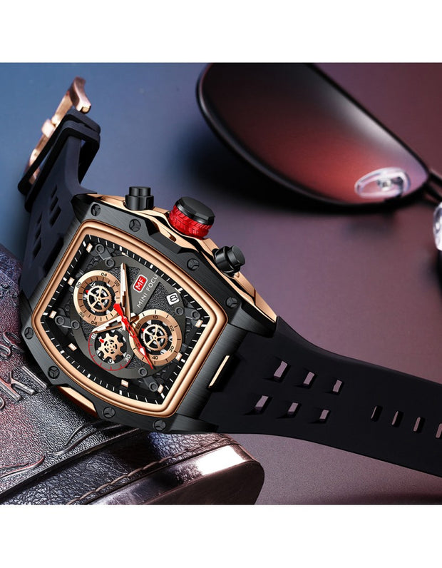 MINI FOCUS - MF0473 - Quartz - Bracelet en Silicone - Résistante à l'eau